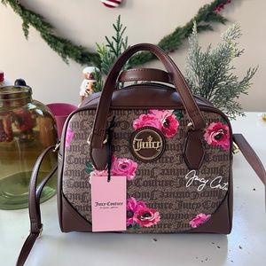 Juicy Couture unique bag with painted roses